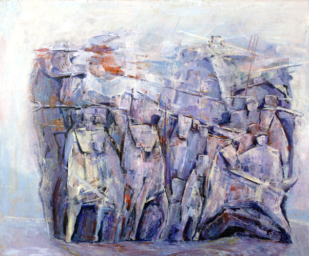 1984 - KOMPOZICIJA U KAMENU ULJE  100X120